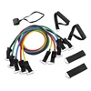 12 Pieces Exercise Elastic Resistance Bands Set for Resistance Training