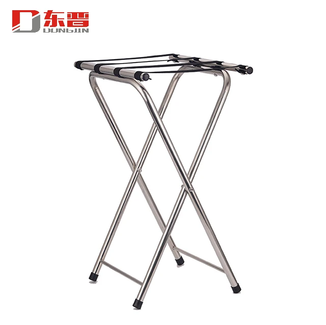 
Modern Metal Stainless Steel Retractable Hotel Folding Luggage Rack Carrier 