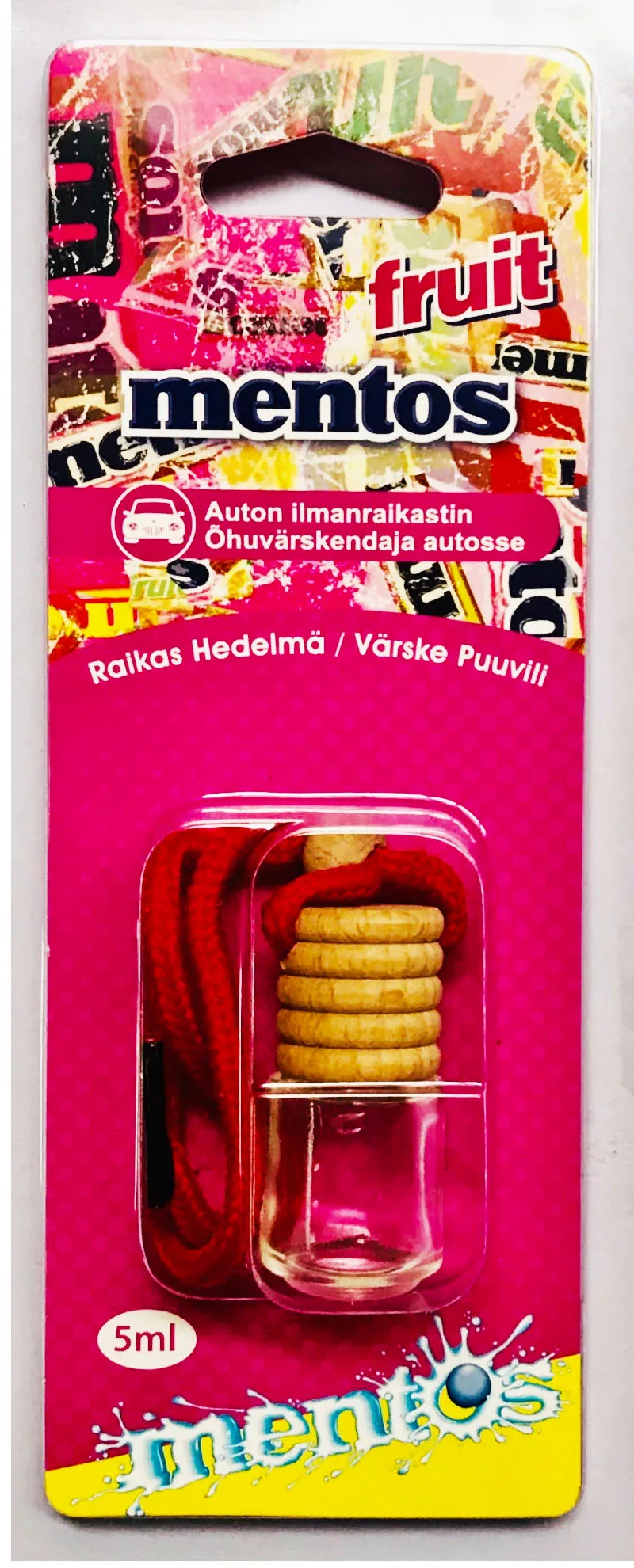 Wooden Car Diffuser Bottle Wood Car Perfume Hanging Car Scent Fragrance