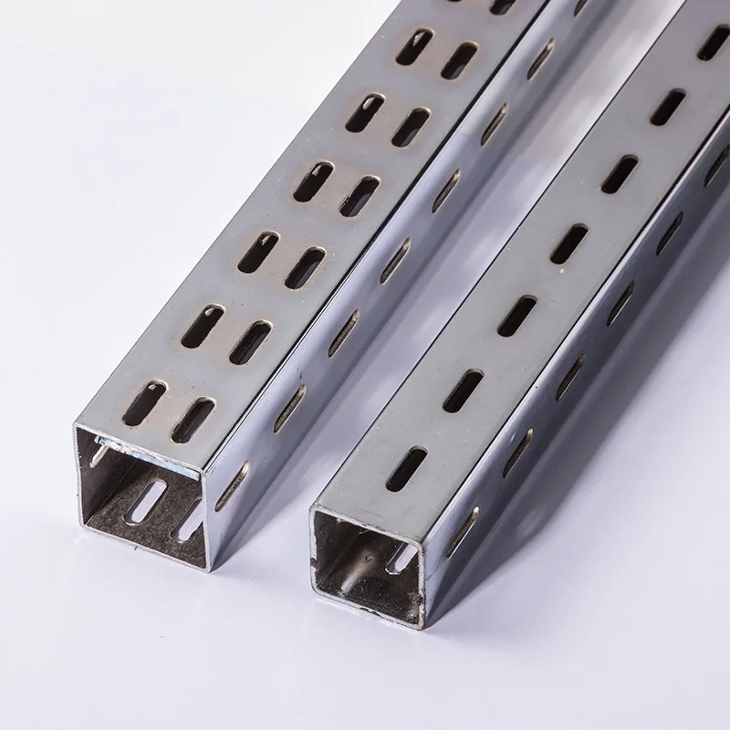 Factory Wholesale Metal Double Slotted Square Column Wall Upright ...