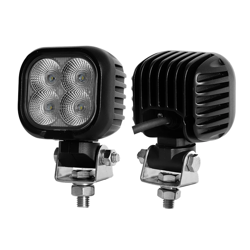 Car Accessories 4 Lights Square Auto Head Lights 40W 3Inch Ceiling Spot Light EMC Function CISPR25 CLASS 4 / FCC Part 15B