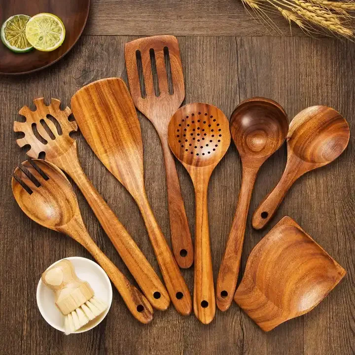 Wholesale Wood Kitchen Accessories Utensils Cooking Tools Wooden