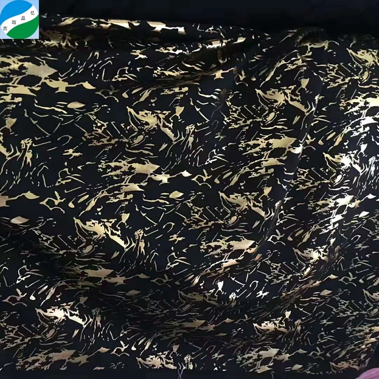 roma foil bronzing golden print stock fabric - buy roma 印花面料
