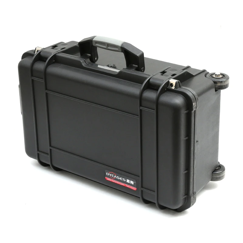 Large Trolley Rolling Hard Tool Kit Box Plastic Case With Padded Custom ...