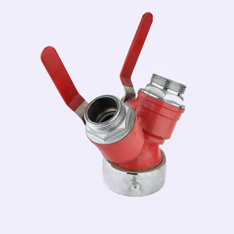 Wye 3 Way Ball Valve Siamese 2-1/2