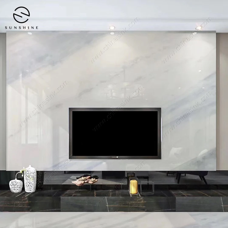 Italian Luxury Calacatte Blue Light Transmission Marble Slabs for Sale