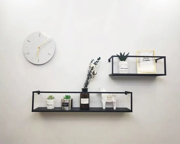 Modern Living Room Sofa Background Wall Rack Creative Wall Shelf