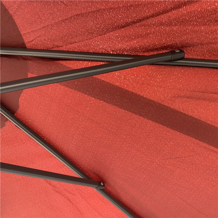 8 RIBS OFFSET PRINTING CANTILEVER POLYESTER UV PROTECTION OUTDOOR GARDEN TERRACE HANGING UMBRELLA