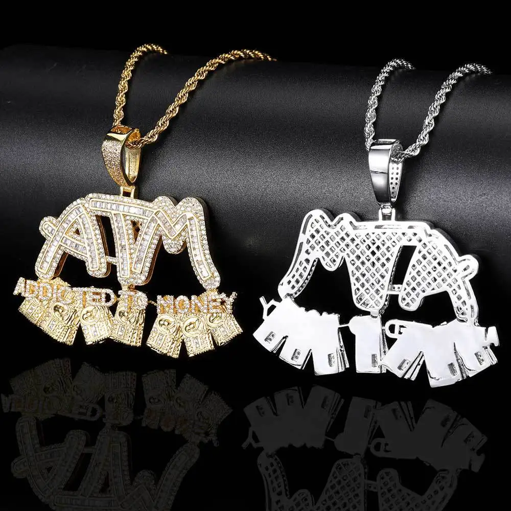 Iced Out Bling Letters selling ATM After The Money Limited Edition Pendant