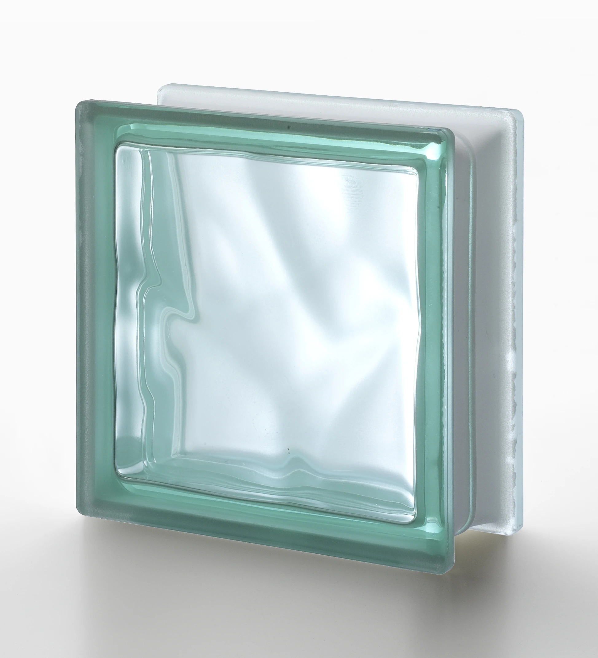 China Hollow cheap colored square clear art building solid glass block with high quality