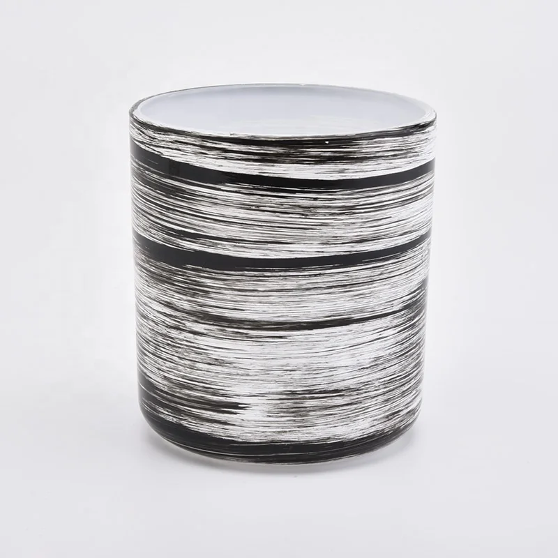 Custom hurricane Glass Candle Jars votive candle vessel Home Decor in bulk