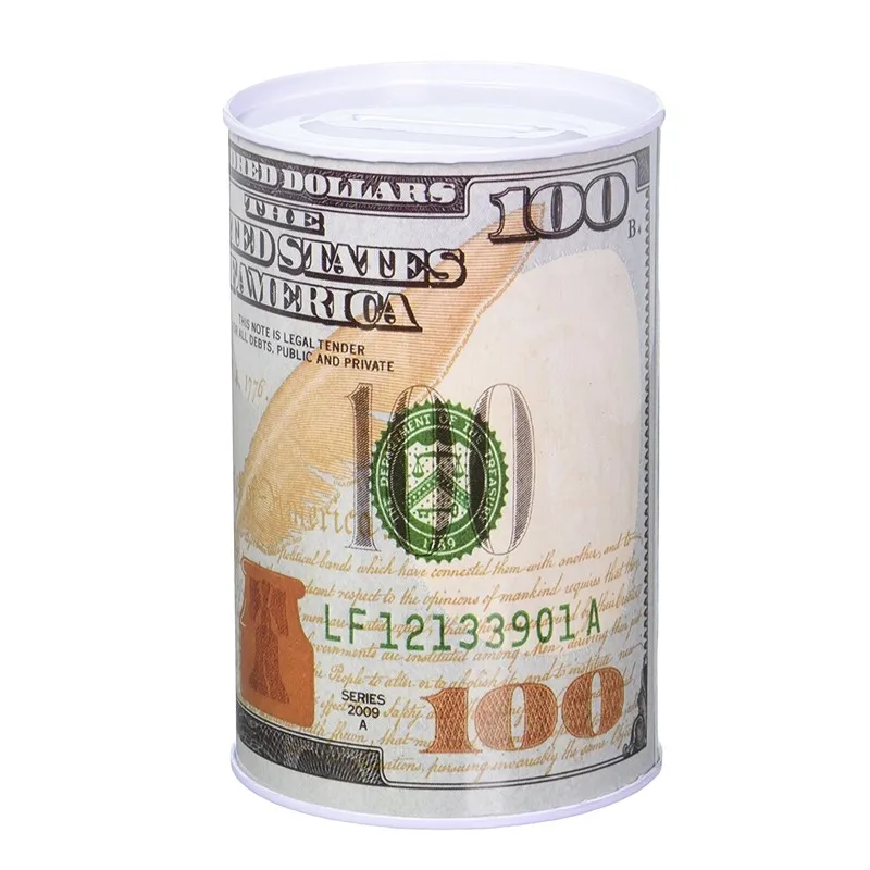 Popular Custom Money Coin Tin Box With 100 Design Dollar General Piggy