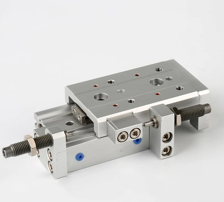 smc 气动滑块 mxs 气缸 mxs16-10-20-30-40-50-astfrp 双端调节缓冲器