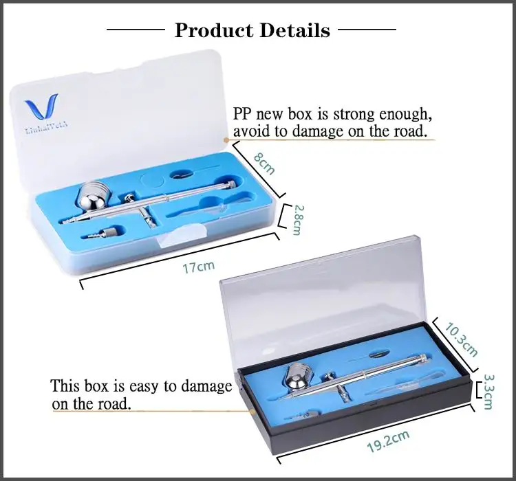 LinhaivetA mini air brush gun cake airbrush set body beauty machine 0.3 pen