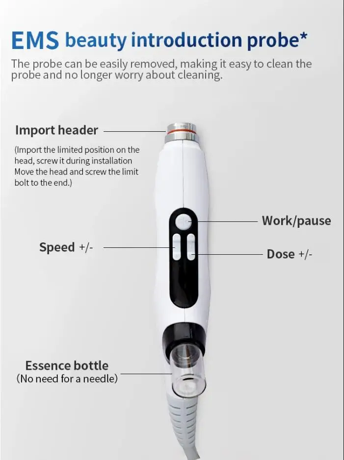 painless rf mesogun ems no needle mesotherapy injection device for absorbing nutrition