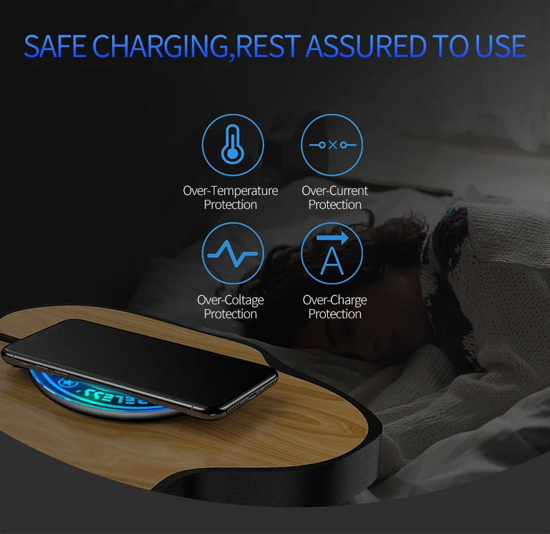 Weluv Magic Circle Wireless Charger Led Light Pad Qi Charging 10w Fast Charger 2020 Hot Sale