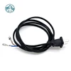 2019 home appliance CCC black 2 core flat 220v pvc power cord with open end