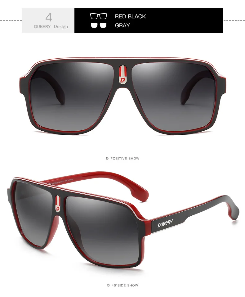 Dubery D103 New High Quality Sun Glasses Mens Oversized Sunglasses 2020