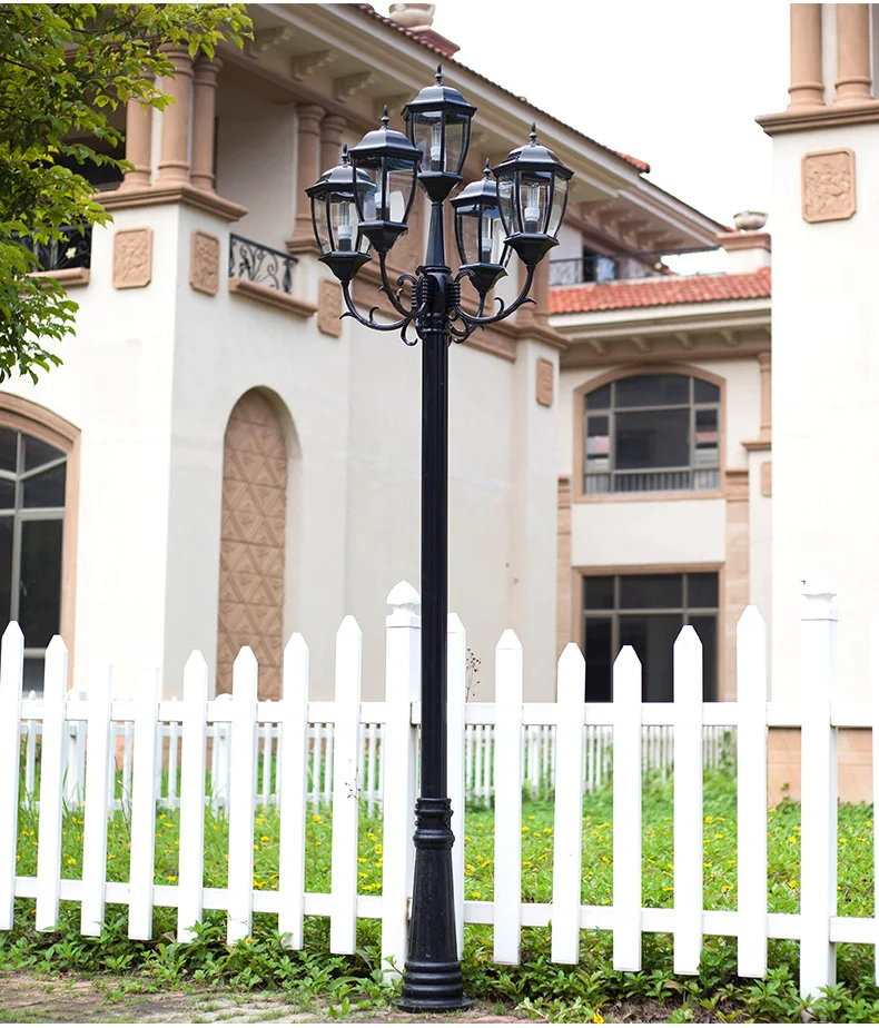 2-3M high pole solar led garden light high lumen outdoor lawn light for garden light