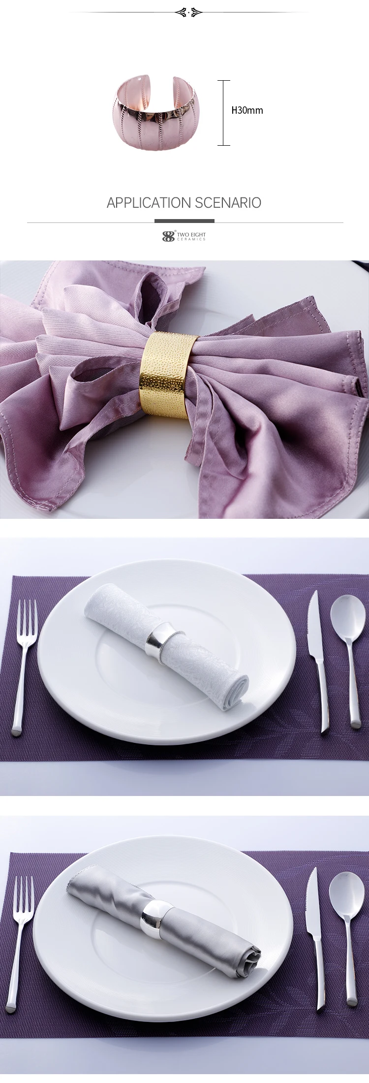 product-High Quality Hotel Floral Napkin Buckle Ring Flower Rhinestone Napkin Rings for Wedding Hote-1