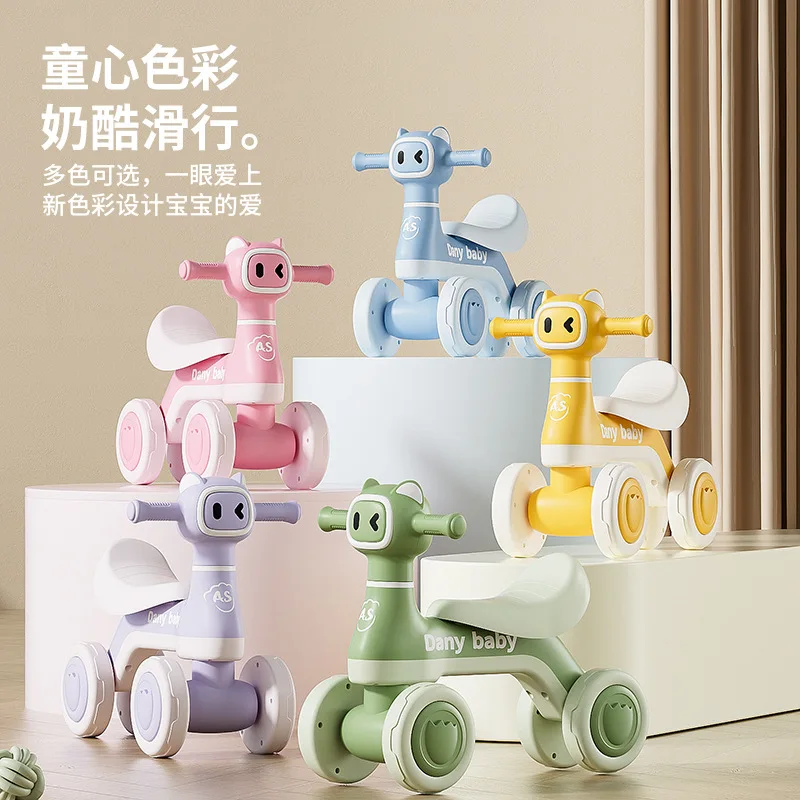 Baby Car Ride-On With 4 Wheels 1 To 3 Years