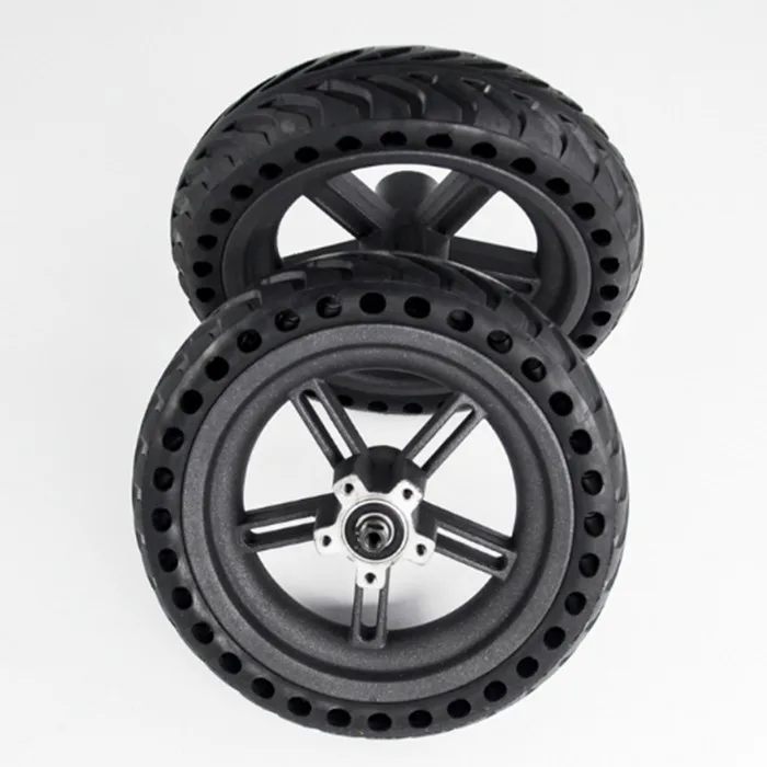 Markt Niedrigster Preis Hinterrad nabe Vollreifen Für Xiaomi Mijia M365 Dämpfung Vollreifen Hohle nicht pneumatische Reifen