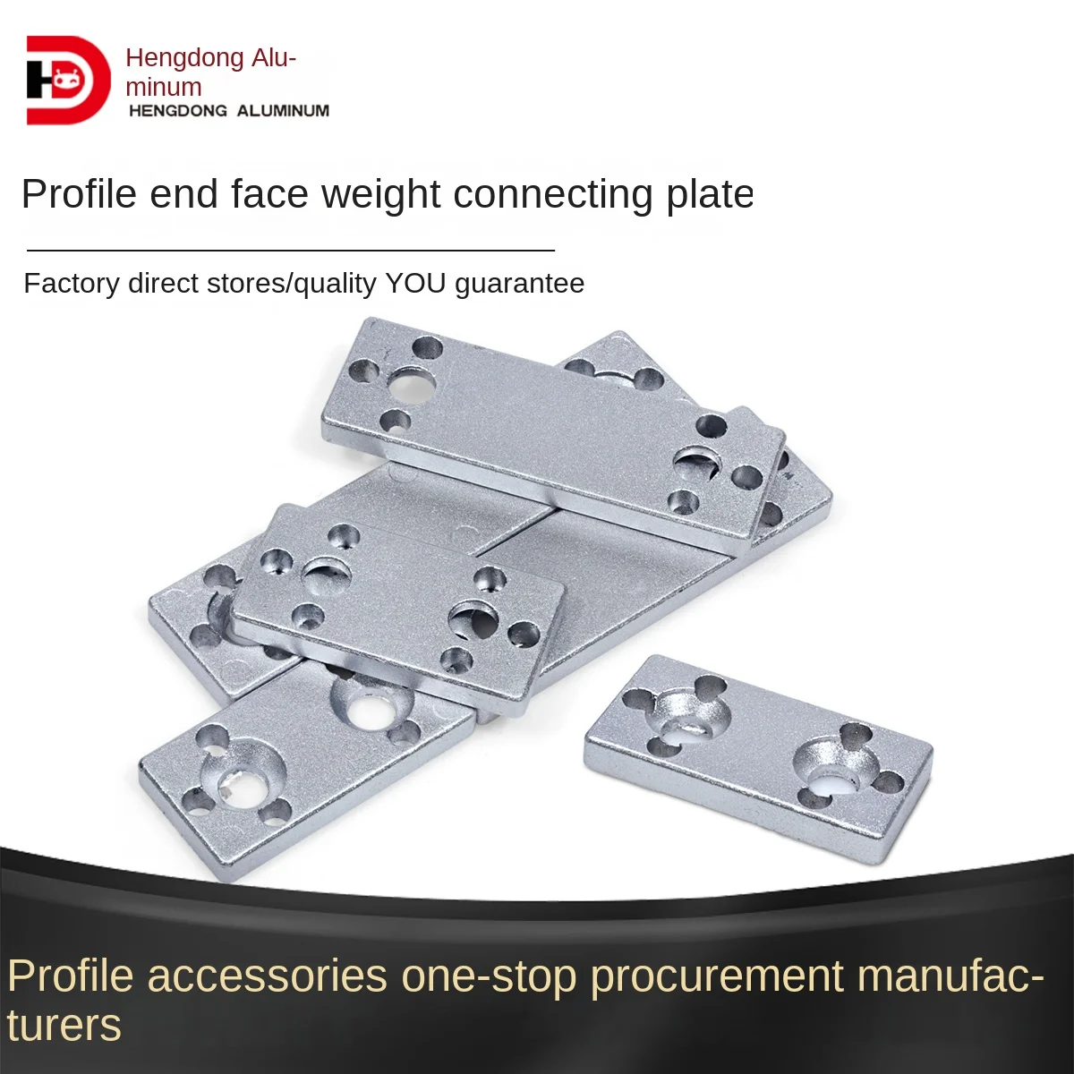 EN 20/2040/2060/2080 Aluminum Profile Zinc Alloy Fixing Block End Face Connecting Vertical Heat Sink Cutting factory