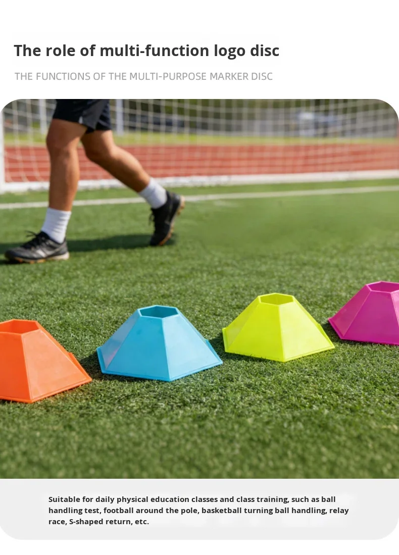 Multi-function Football Agility Training Obstacle Hexagonal Disc Marker ...