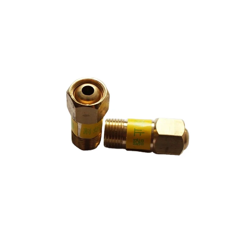 Brass Torch Check Valve Oxygen Fuel Gas Backfire Arrestor Flashback