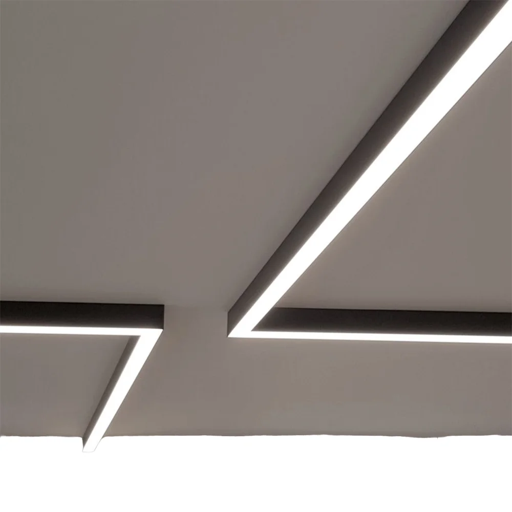 product 5cm wide aluminum led pendant linear light modern office indoor ceiling profile light fixture ip20 rated dimmable 5 year-3