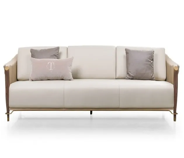 luxury living room sofa leather soft sofa coach for sale