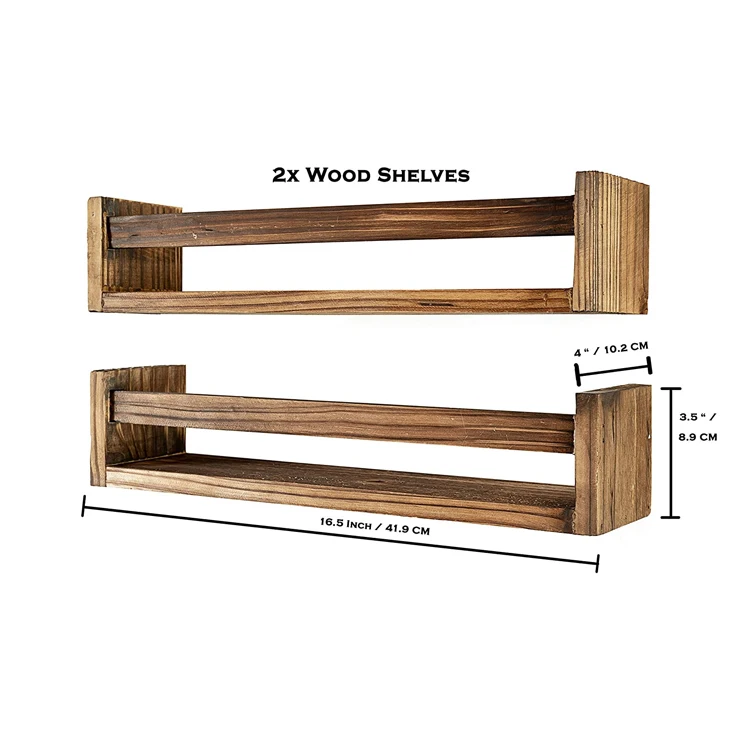 2 Tier wall mounting shelves,wooden hanging shelf for Living room decorations