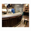 Modern Arc Shaped Semi Circle Marble Design Mini Home Bar Counter Modern Home Furniture Semi Circle Bar Counter