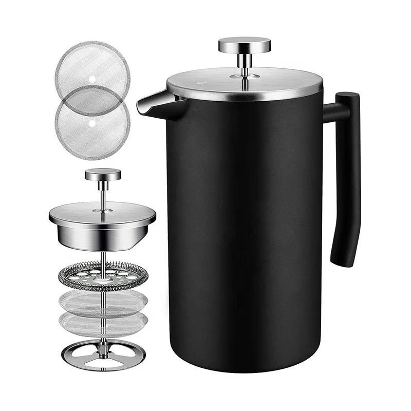 Good Quality Coffee Plunger French Press Stainless Steel 1000ml Metal