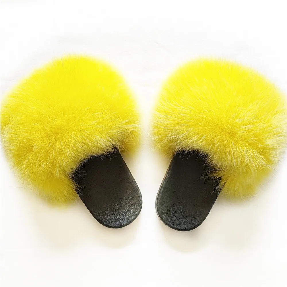 yellow fluffy slides