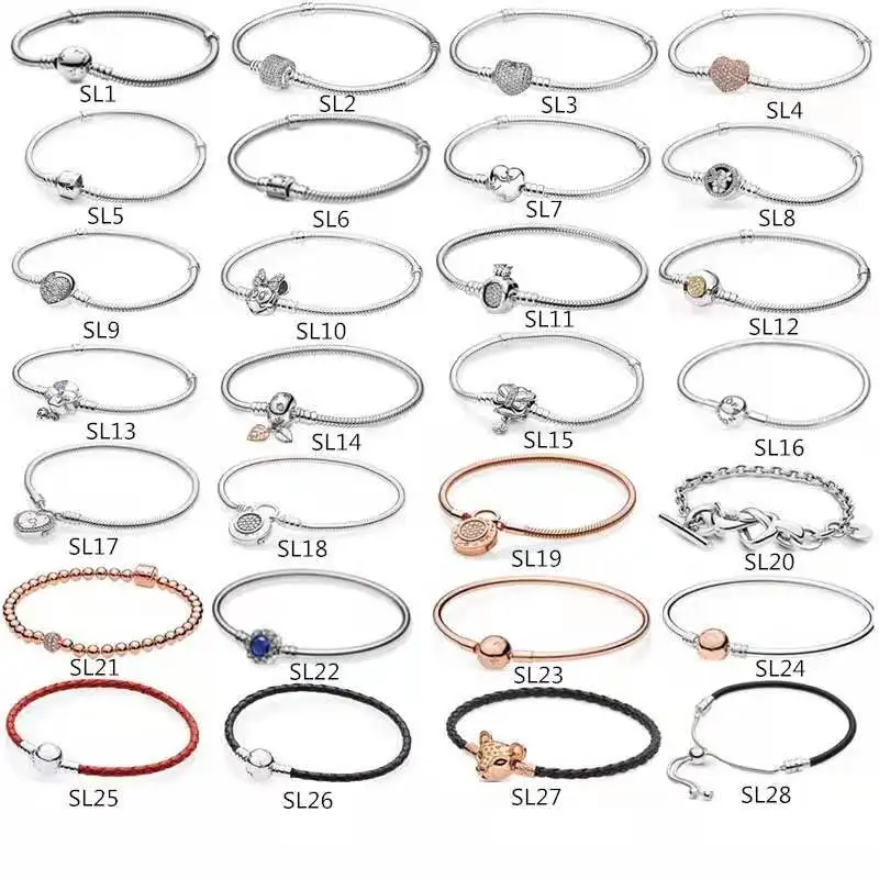 

Wholesale S925 silver bracelet charm bracelet fit for pandora bracelet