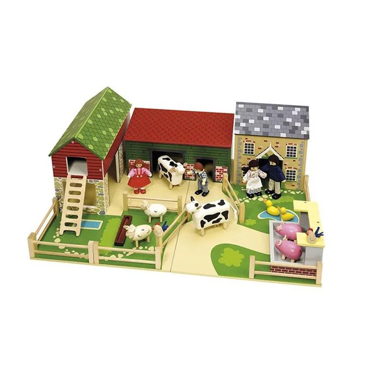 wooden toy farm