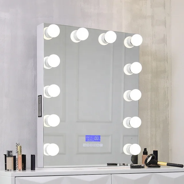Led Lighted Hollywood Style Makeup Vanity Mirror With Led Lights Buy