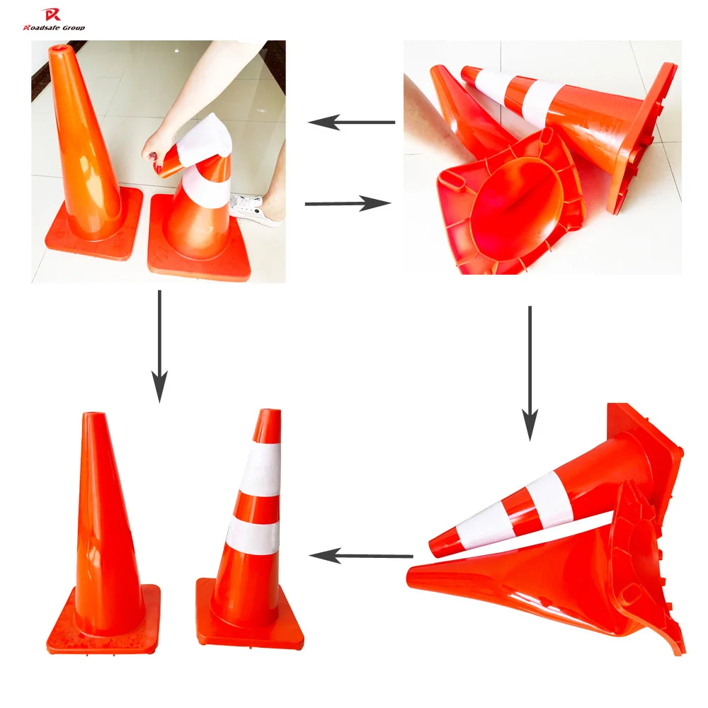 Flexible Orange Road Safety Pvc Traffic Safety Cone Buy Road Safety