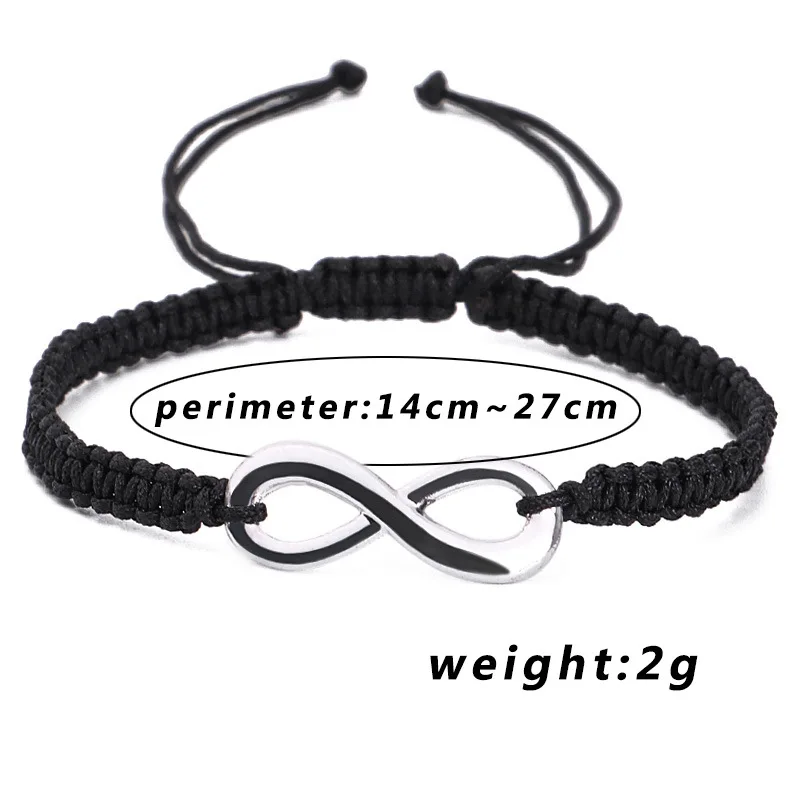 Buy kelistom RedBlack String 8 Infinity Charm String Bracelets for Women  Men Adjustable HandWoven Cord Thread Friendship Bracelet 2pcs  Black at  Amazonin