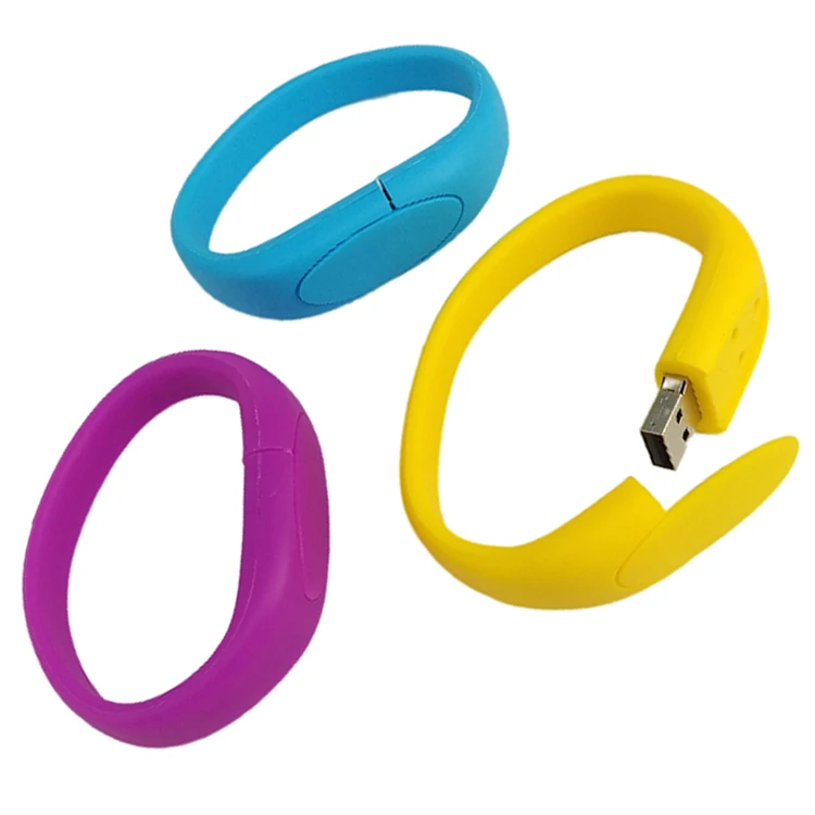 Custom Logo Silicone Bracelet Memory Stick Usb Bracelet 2.0 64GB 32GB 16GB 4GB 2GB 8GB Flash Drive Pen Drive - ANKUX.COM