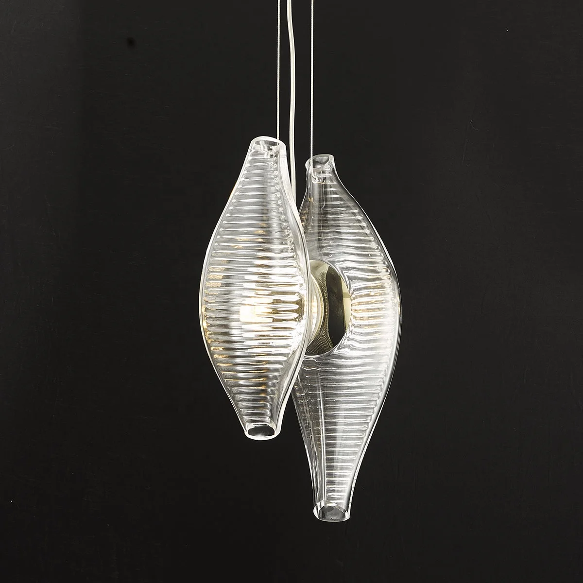 Fancy lighting chandelier pendant light hanging over nightstand for bedroom