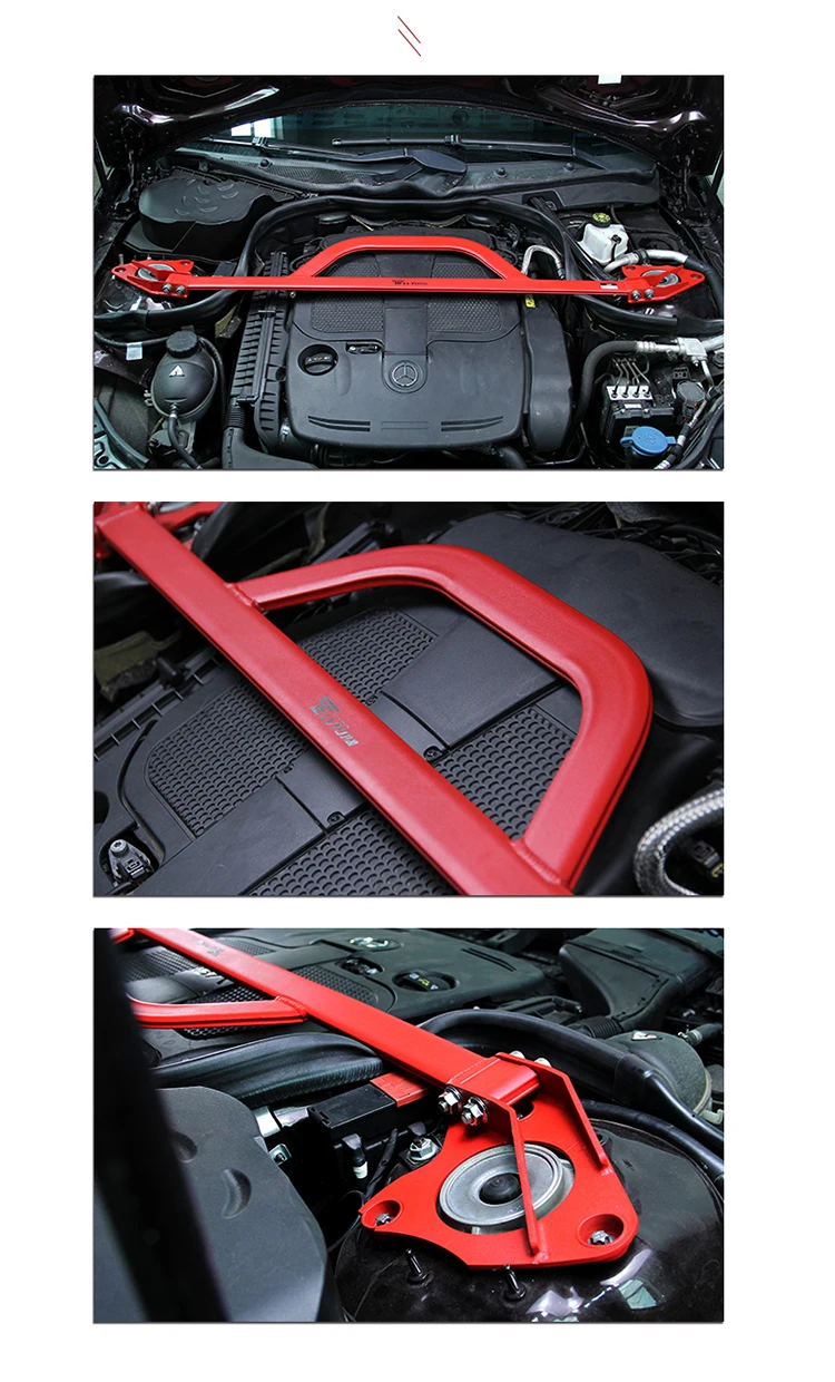 Front Strut Tower Bar For Mercedes Benz Chassis Suspension Brace Car