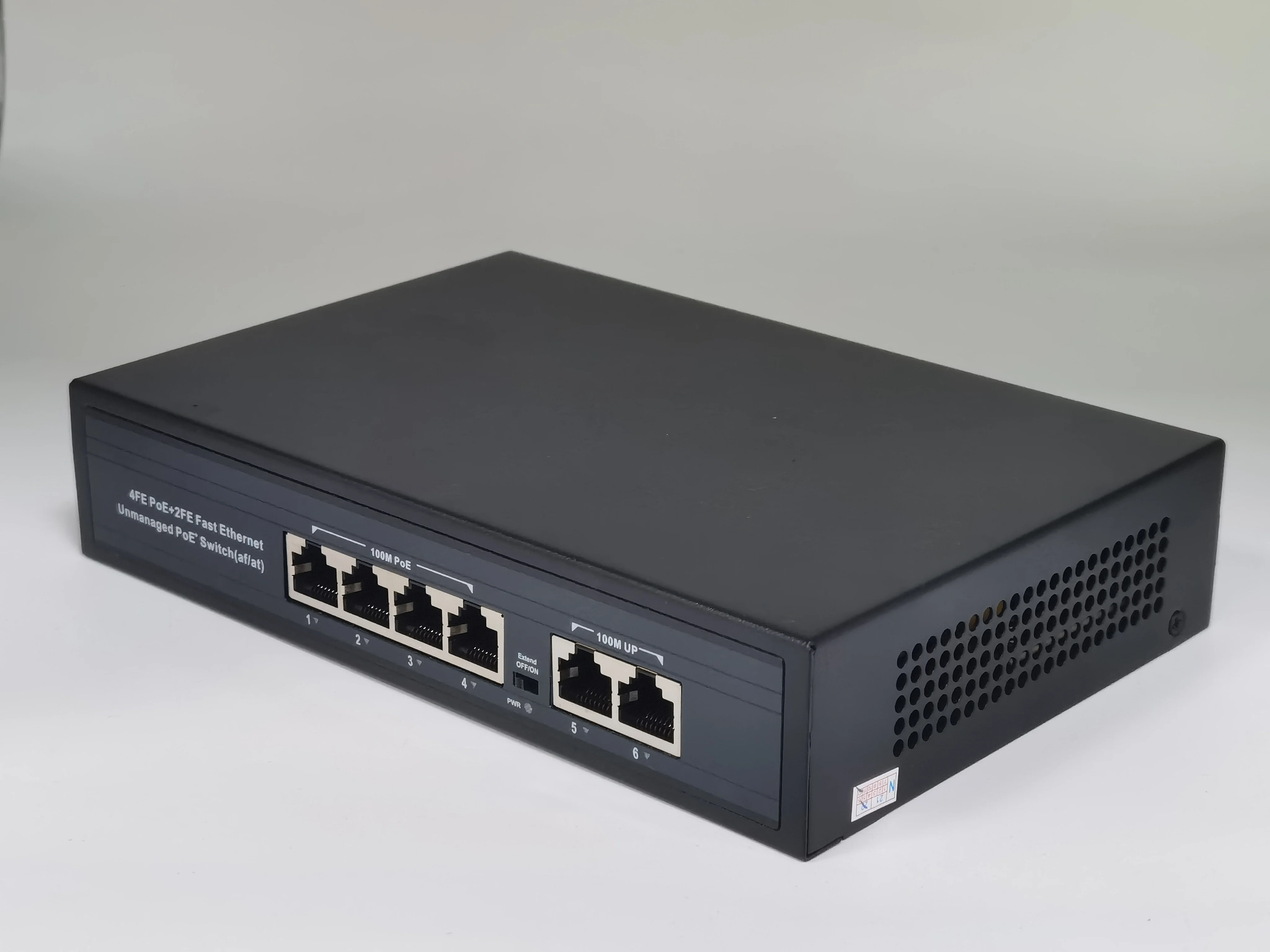 POE Switch 4+2ports 610/100 MRJ 45 ports factory