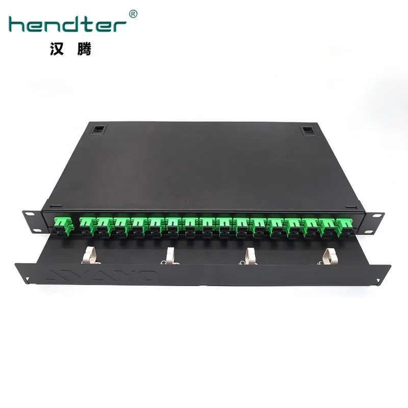 HT-2X32SC-A 12 to 96 core 1U fiber optic Rack mount type fiber optic FTTH optical fiber patch panel , terminal box and ODF.jpg