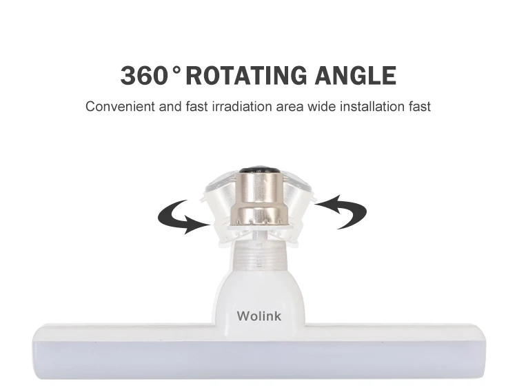 High brightness Easy installation 360 rotating angle indoor White Aluminum SMD 10w led tube