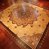Hotel square parquet wood floor
