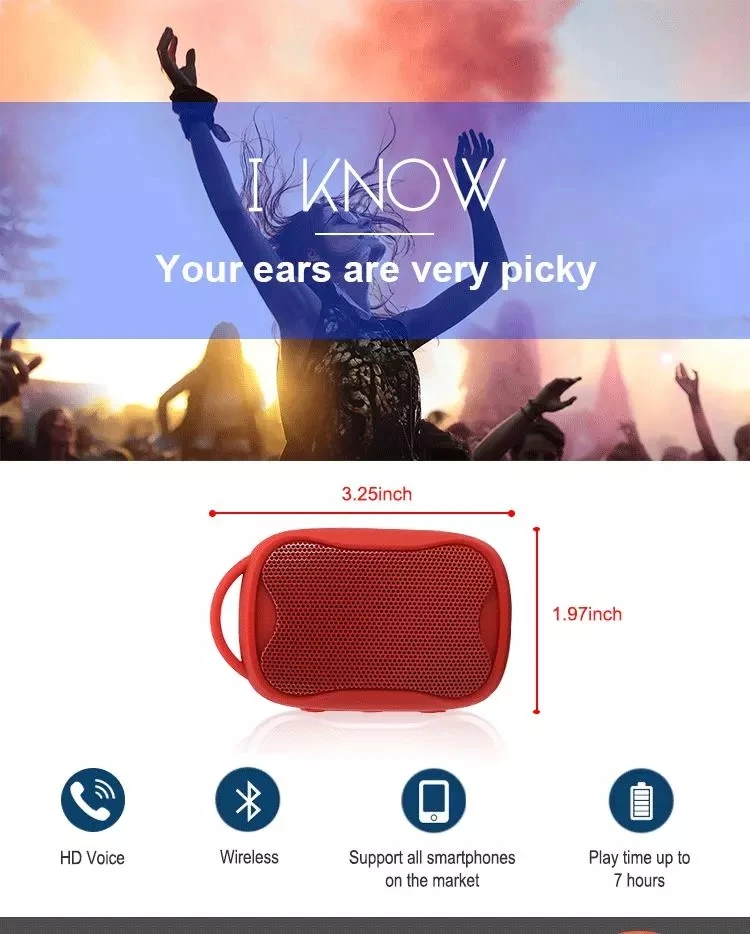 OEM Waterproof keychain mini portable small wireless mini mp3 speaker blue-tooth speaker for shower - ANKUX.COM