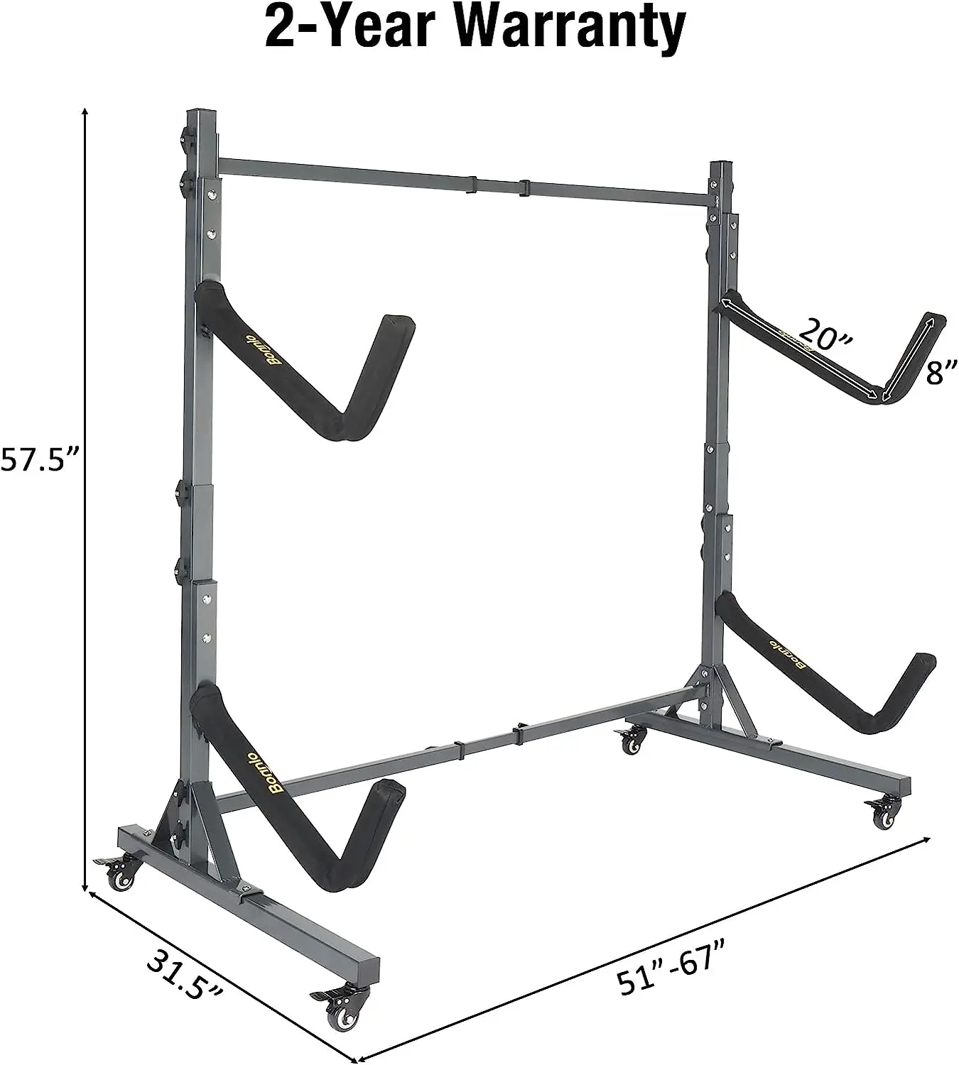 Hot Selling Model Freestanding Kayak Storage Rack Heavy Duty Storage