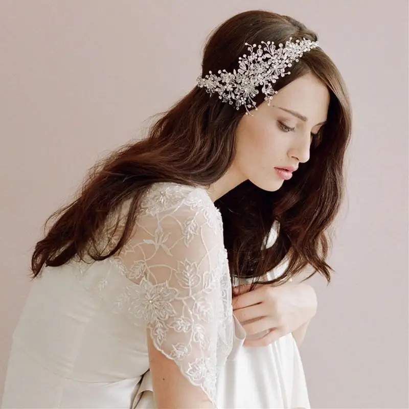 Wedding Hair Accessories Bridal Handmade Hair Crown Flower